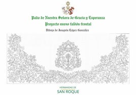 El palio de la Virgen de Gracia y Esperanza de San Roque tendrá nuevos faldones