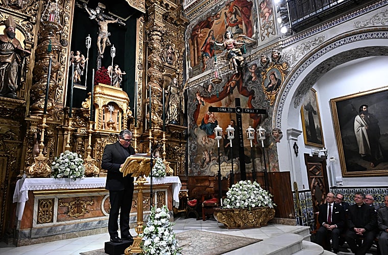 Jaime Conde en los juegos florales de la Vera Cruz