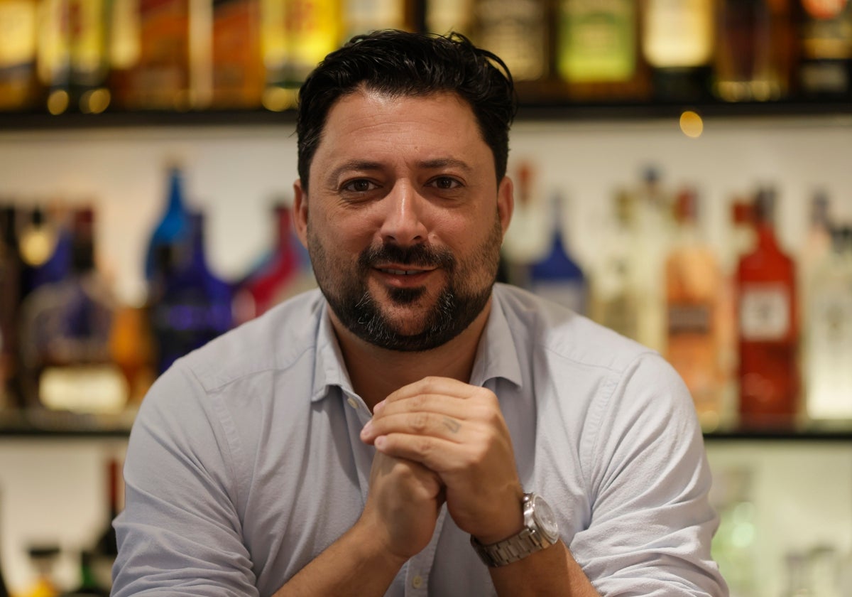 Germán Franco en la sede sevillana de Trifulca
