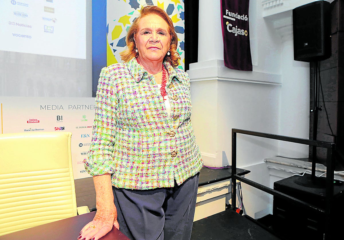 La presidenta de Persán, Concha Yoldi, durante su participación en el Congreso iberoamericano Ceapi