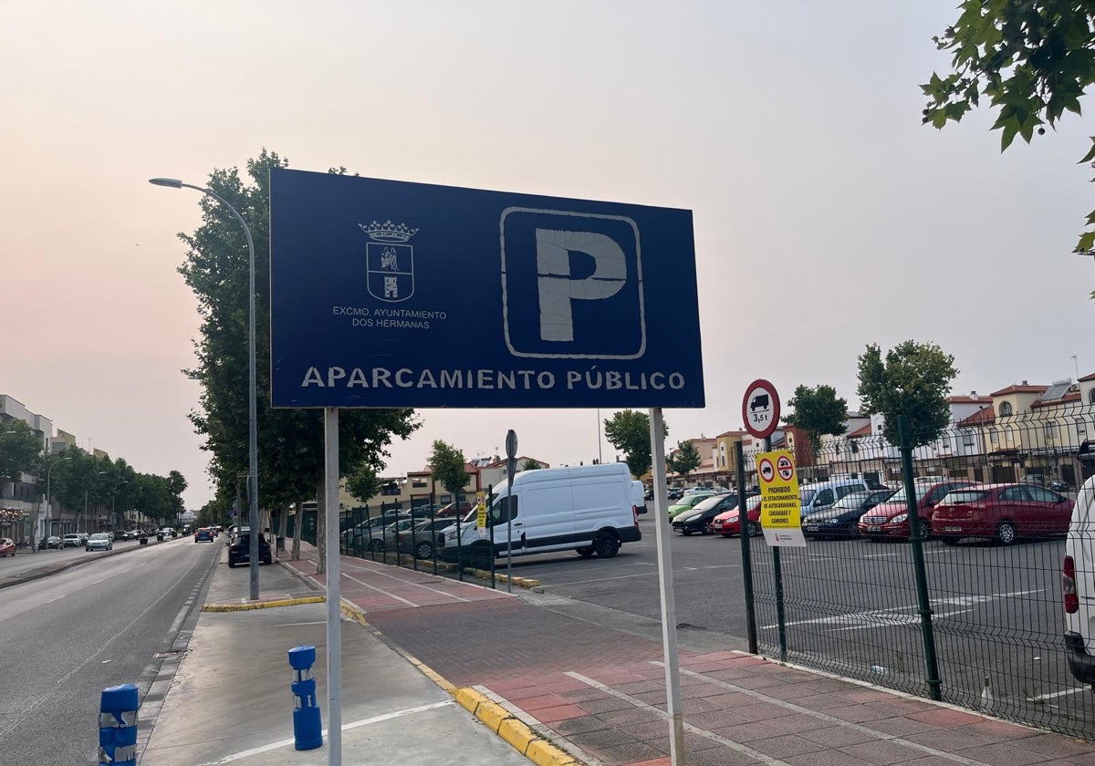 Bolsa de aparcamiento en la avenida de España, con casi 400 plazas