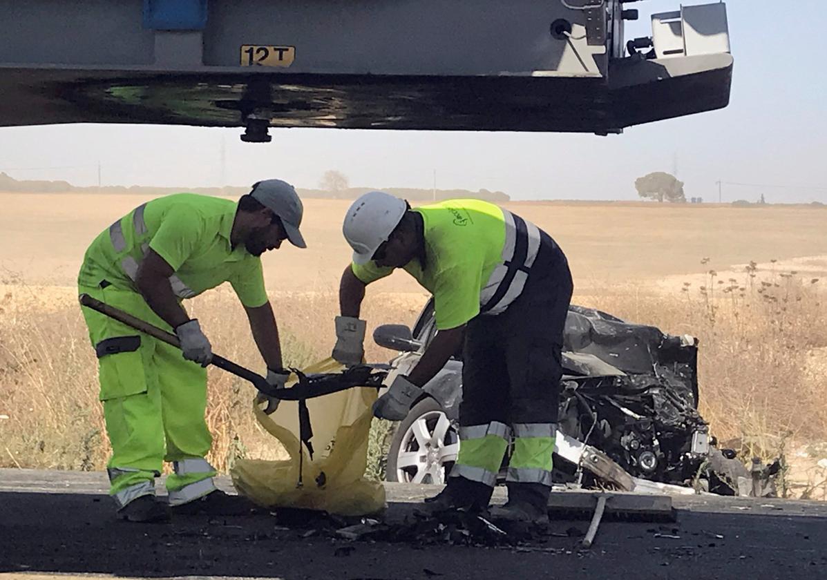 Imagen de archivo de un accidente de tráfico en la N-IV
