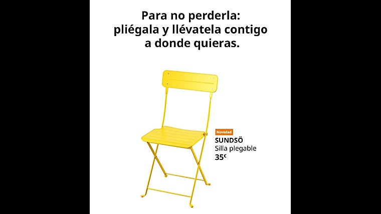Cuestan 35 euros, se venden en Ikea y son las sillas perfectas para &#039;tomar el fresco&#039; en Sevilla