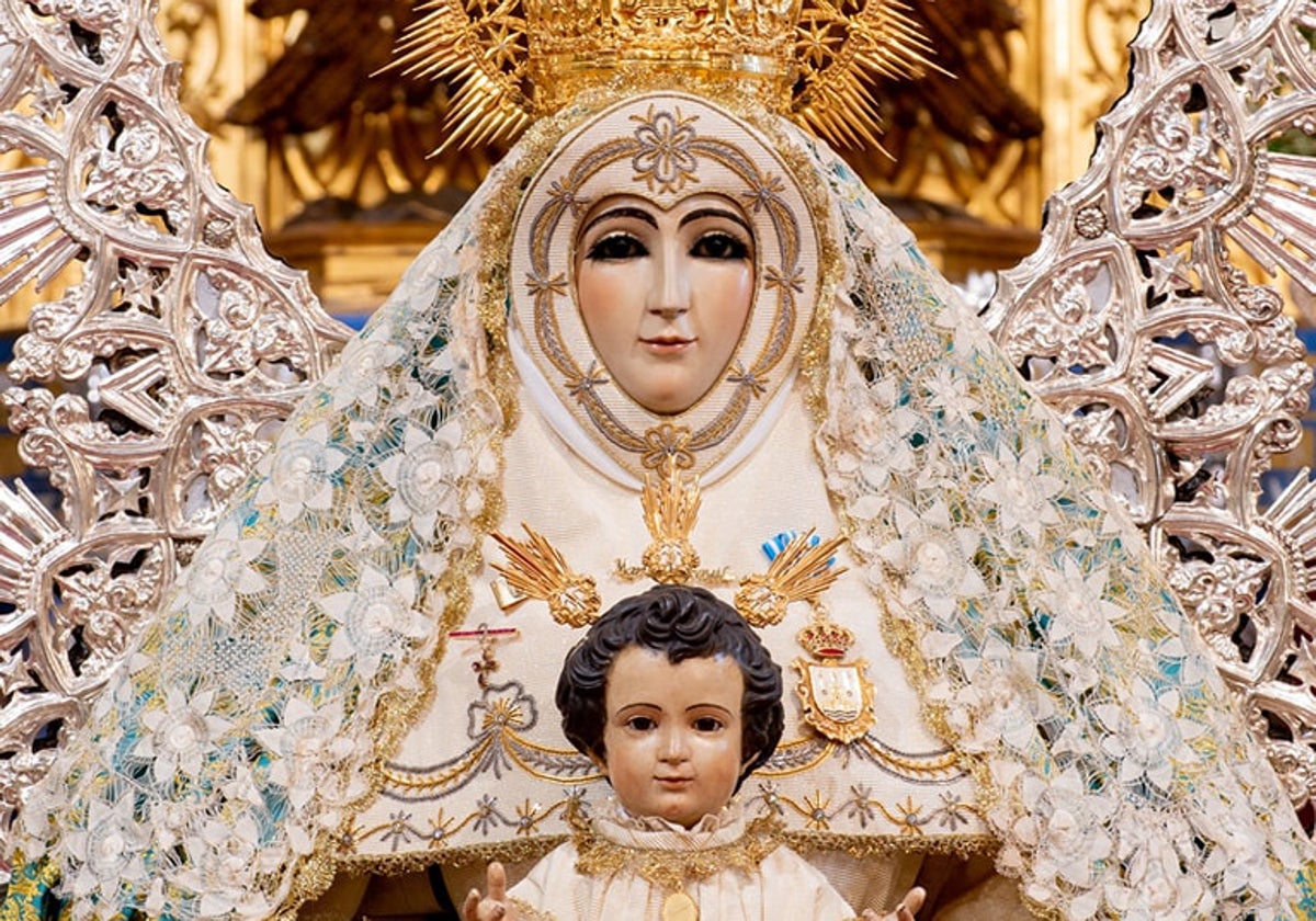 La Virgen del Águila, durante la celebración de los 25 años de la coronación canónica