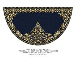 El Calvario proyecta un nuevo manto bordado de cultos para la Virgen de la Presentación