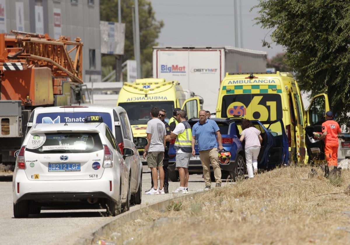 Los servicios de emergencia desplegados en Camas