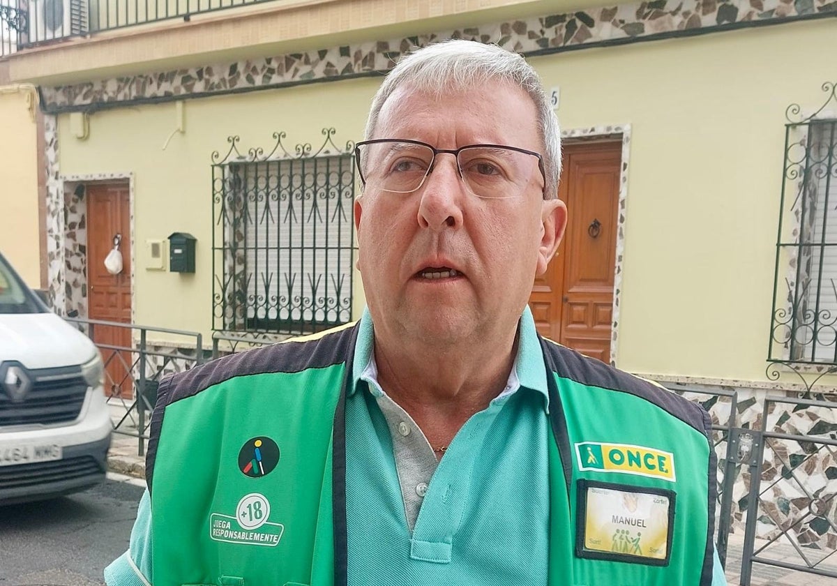 José Manuel Guijarro, vendedor de la ONCE