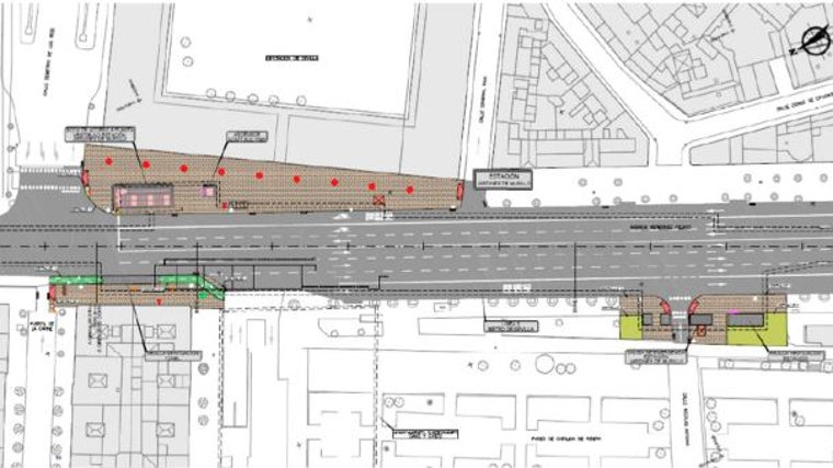 Integración urbana de la futura estación de los Jardines de Murillo