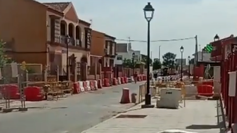 Una de las calles afectadas por las obras