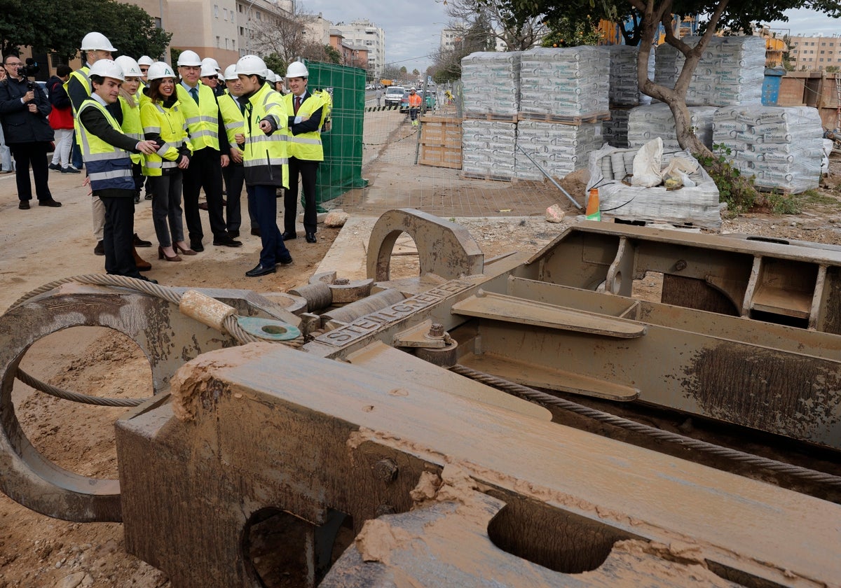 Visita a la obra de ampliación del metro de Sevilla