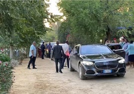 El rey de Suazilandia asiste a una tienta de toros y a una cena flamenca durante la cumbre de la ONU en Sevilla
