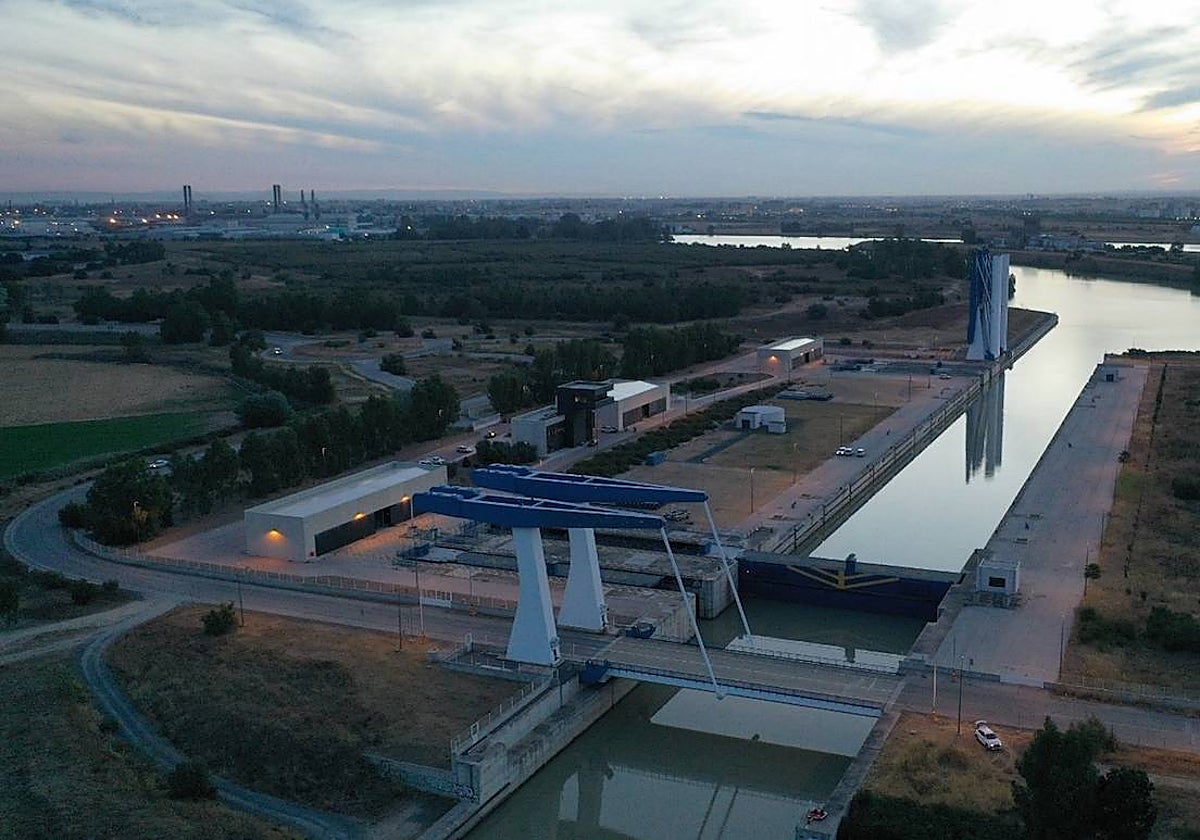 Imagen del puente de la esclusa