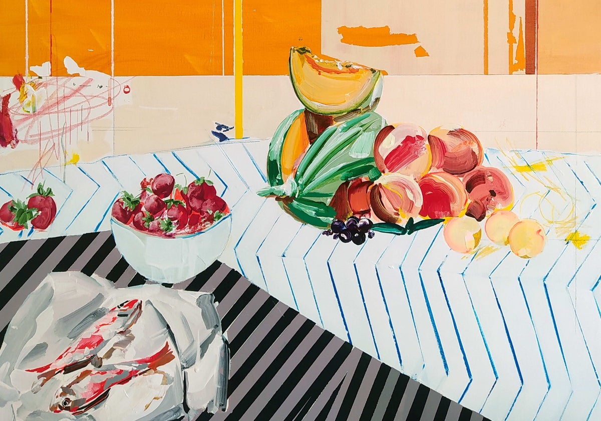 Fragmento de la obra de Silvia Cosío 'Solsticio de verano', de la galería Di Gallery