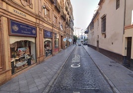 Así será la reurbanización de la Cuesta del Rosario en Sevilla, que comienza ya: plataforma única y adoquín de Gerena