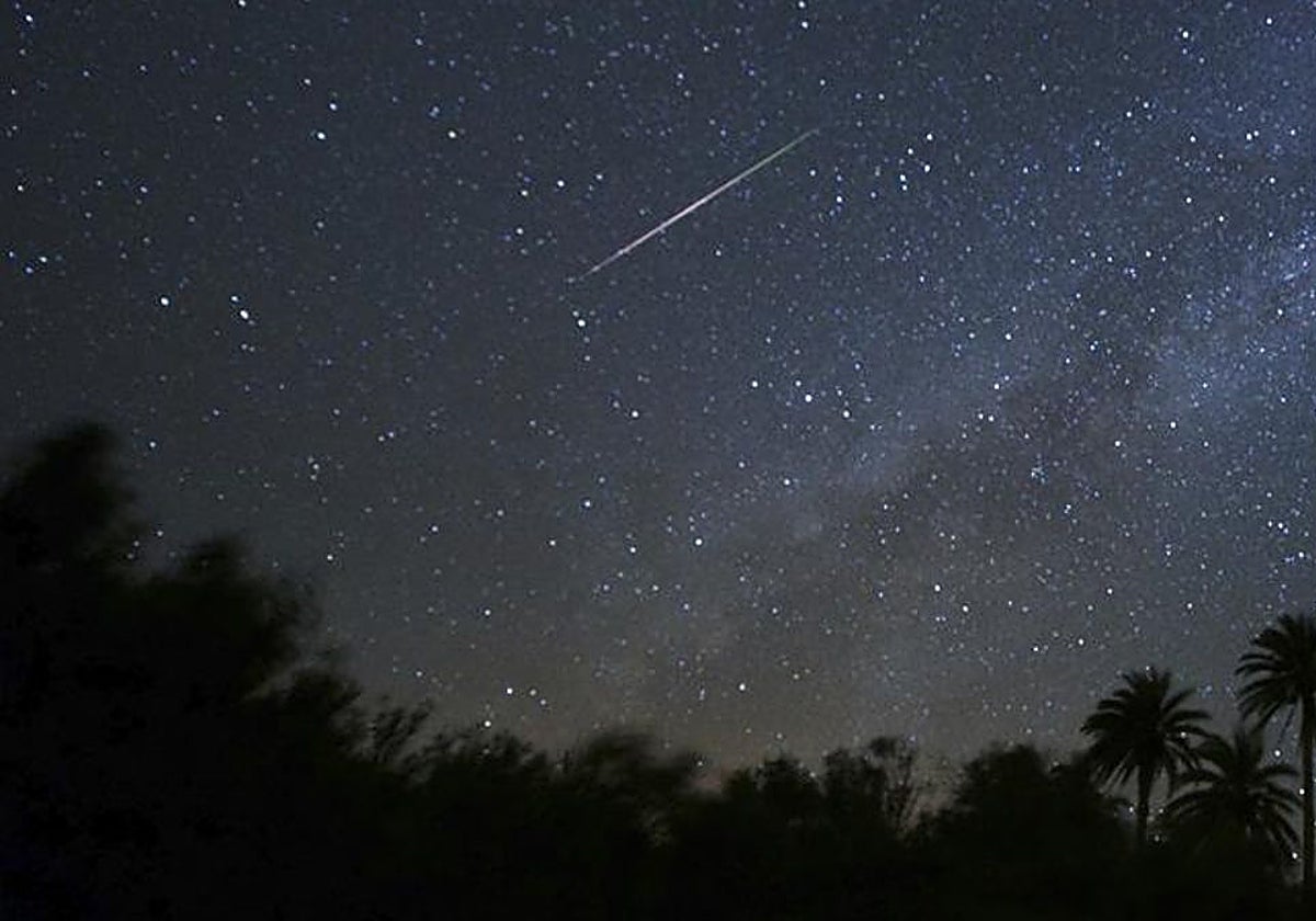 Así se ven las Delta Acuáridas en un cielo nocturno despejado