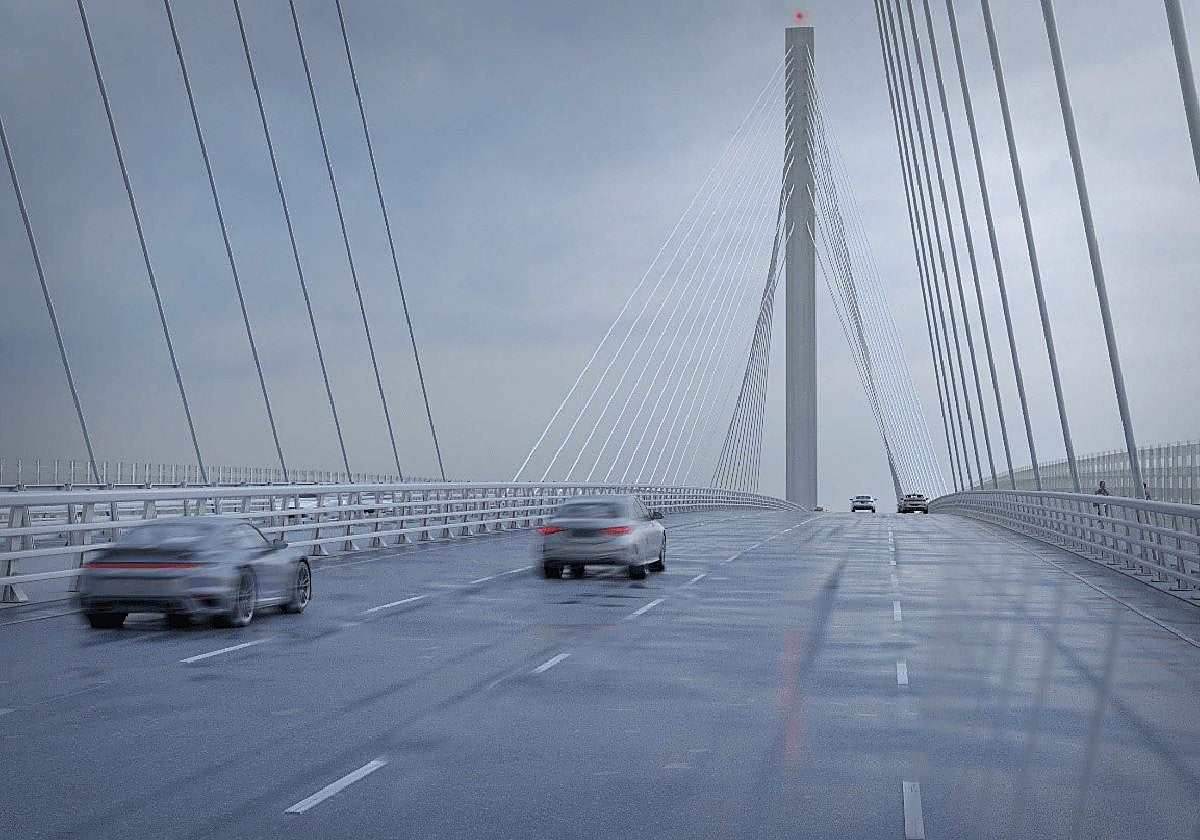 Recreación del puente de la SE-40