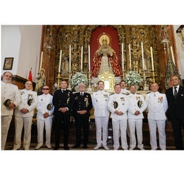 Eucaristía en la fiesta del Carmen de la armada española en la Esperanza de Triana