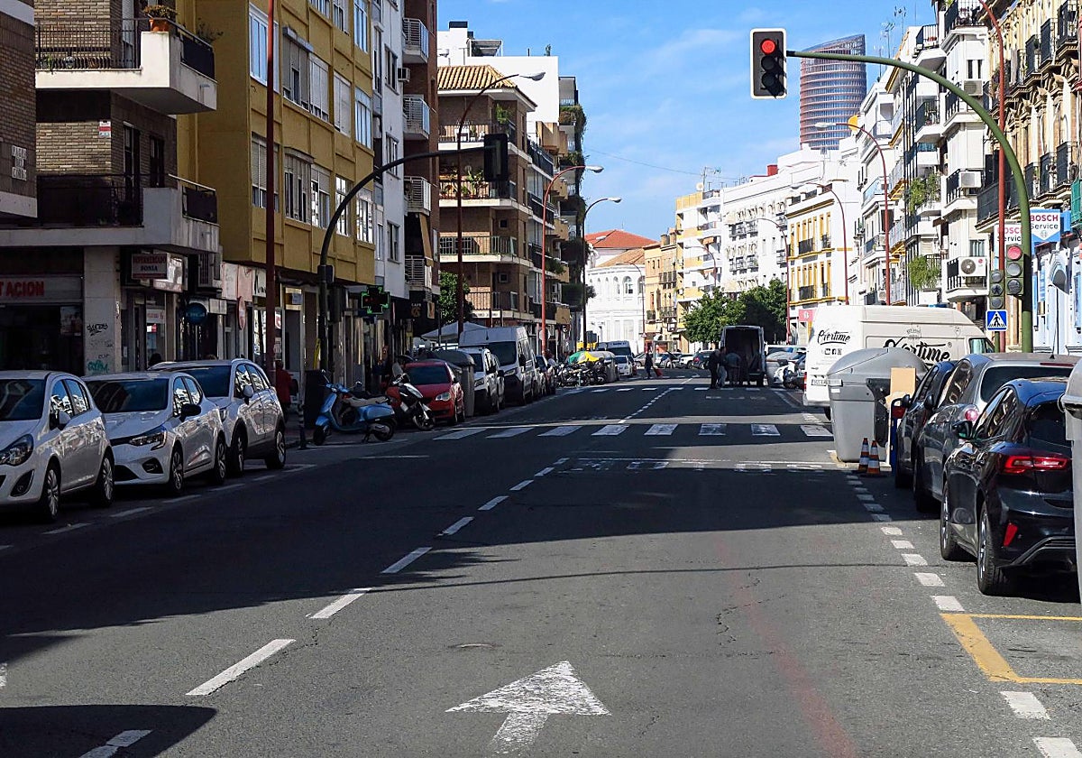 La calle Pagés del Corro, en una estampa del pasado mes de febrero