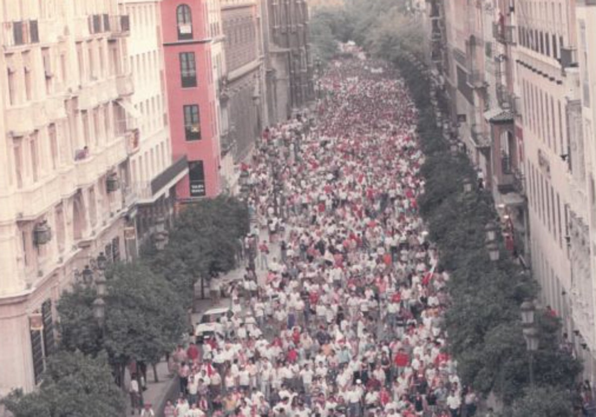La impresionante manifestación del 2 de agosto de 1995