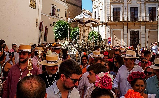 Momento de la romería actual de la Virgen de Gracia