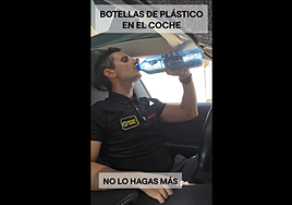 Miguel Assal, técnico de emergencias: «Dejar la botella de agua en el coche puede provocar que salga ardiendo»