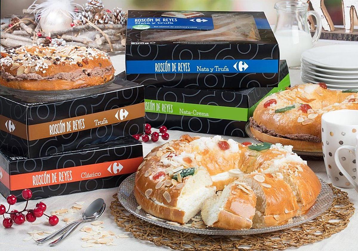 Gama de roscones de Reyes en Carrefour