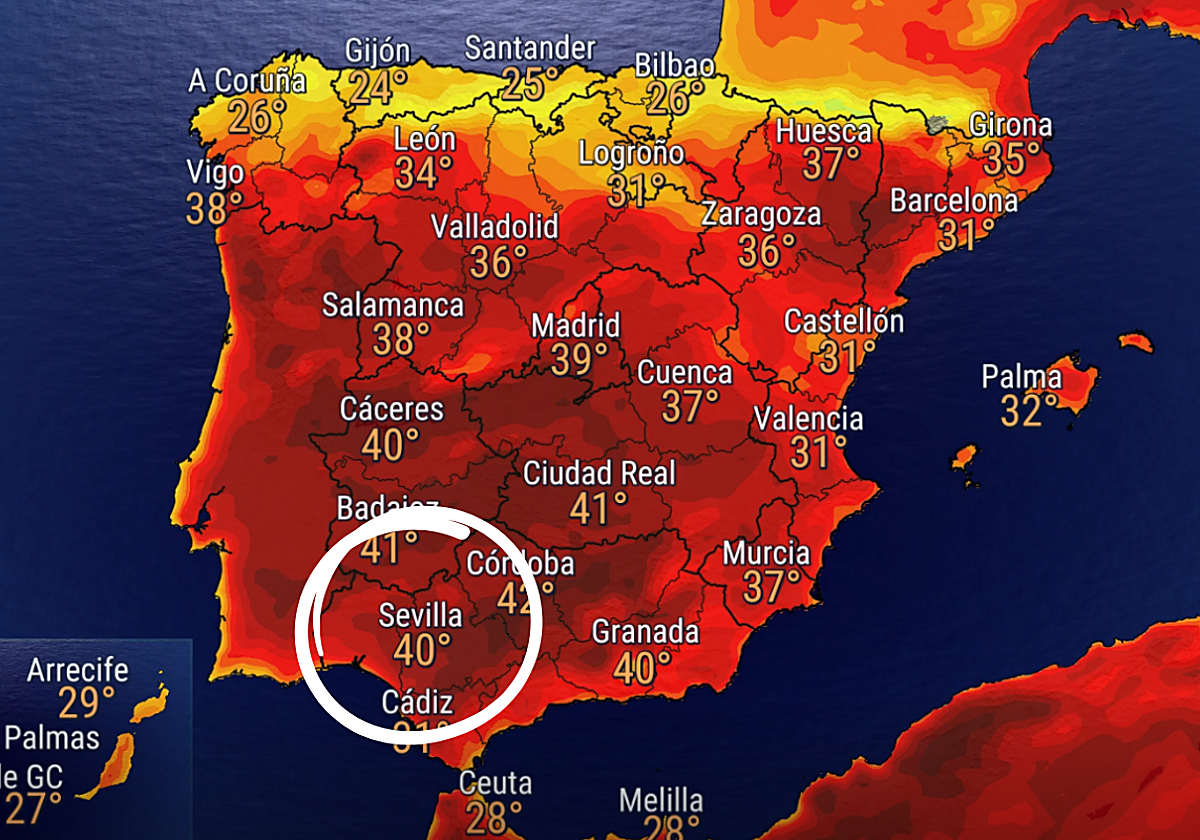 Calor en España el martes 5 de agosto de 2025