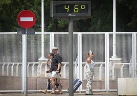 Sevilla registra la temperatura más alta este martes en Tablada: 44.8 grados a las cuatro de la tarde