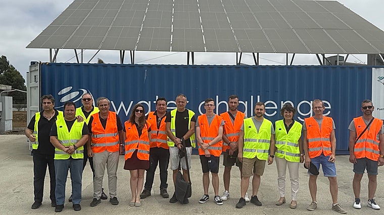 Visita de los miembros de la compañía eslovaca a las instalaciones de Water Challenge
