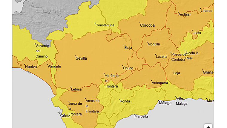 Avisos meteorológicos para este lunes 18 de agosto en la provincia de Sevilla