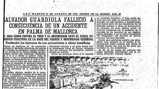 Caballero hasta en la muerte