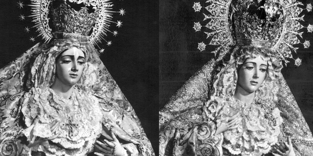 Consolación. Una misma virgen y tres rostros distintos.