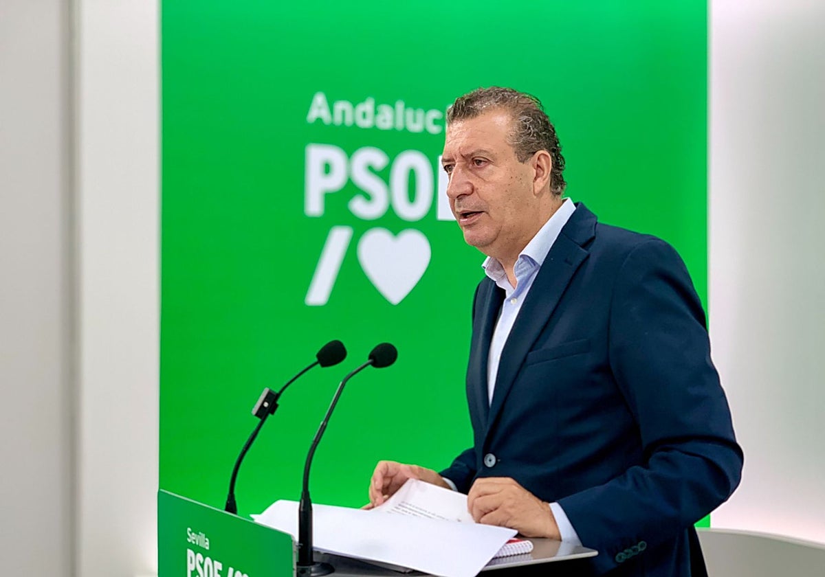 El secretario general del PSOE de Sevilla, Javier Fernández
