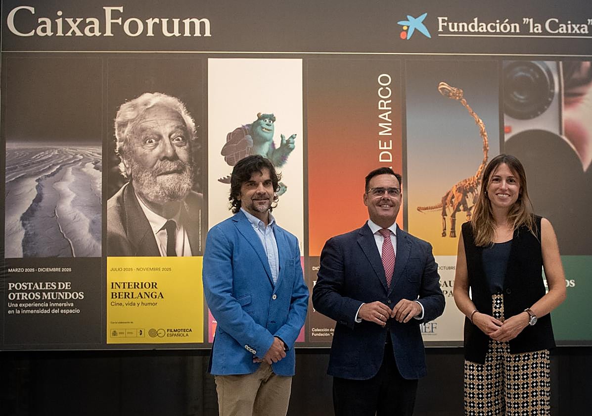 Javier Hidalgo, Moisés Roiz y Carla Tarruella han presentado las novedades expositivas de esta temporada