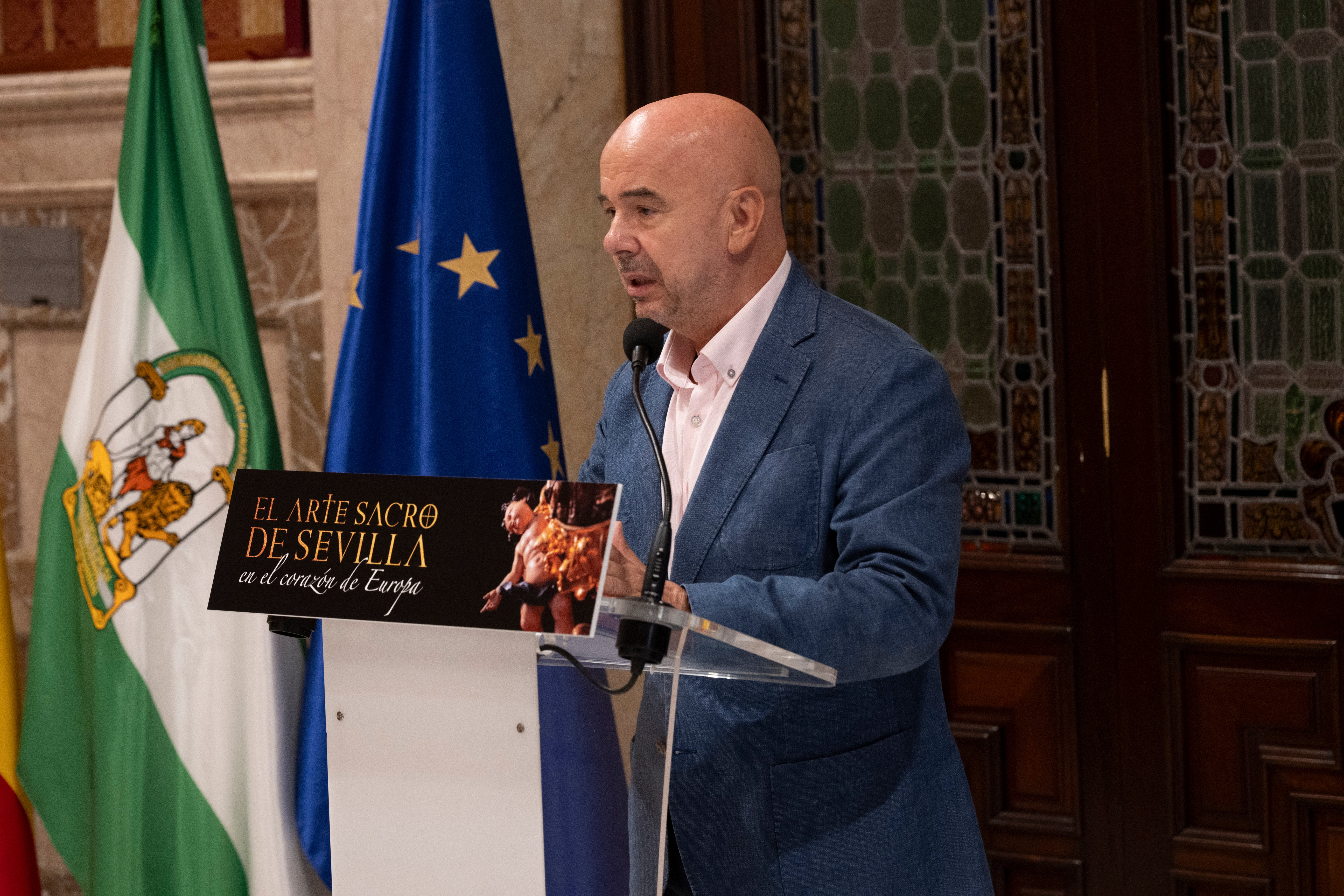 Las imágenes de la presentación de la exposición de arte sacro en Bruselas