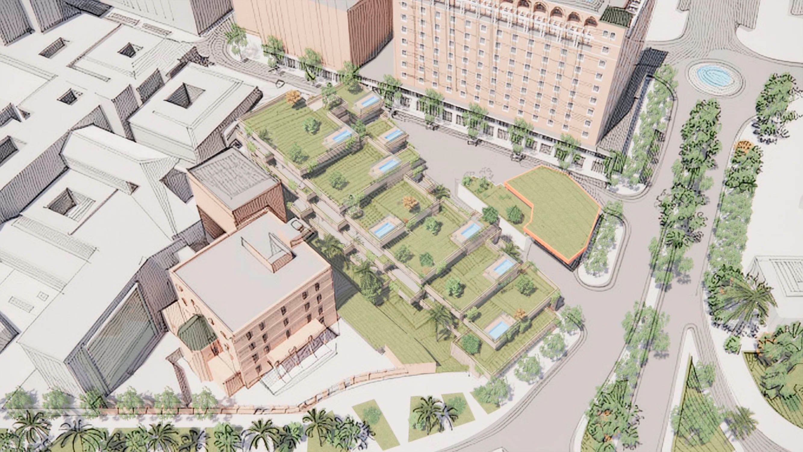 Imagen secundaria 2 - Bocetos de la nueva urbanización del Puesto de los Monos y el entorno