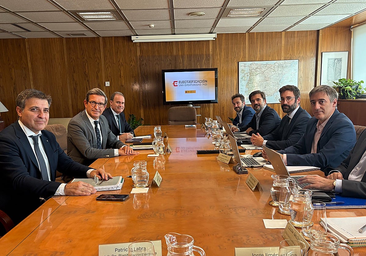 Reunión del consejero Jorge Paradela con el secretario de estado de Energía, Joan Groizard