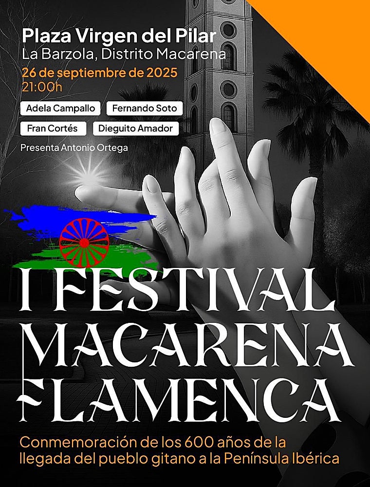 Cartel del I Festival Macarena Flamenca