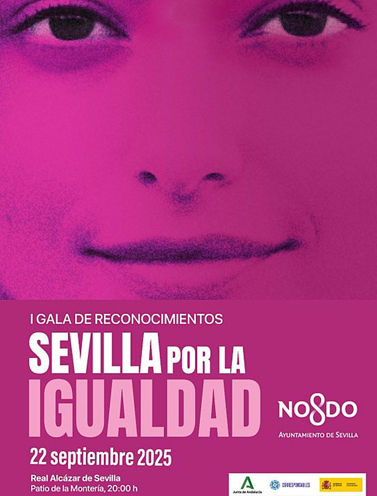 Cartel de la I Gala de reconocimientos Sevilla por la Igualdad