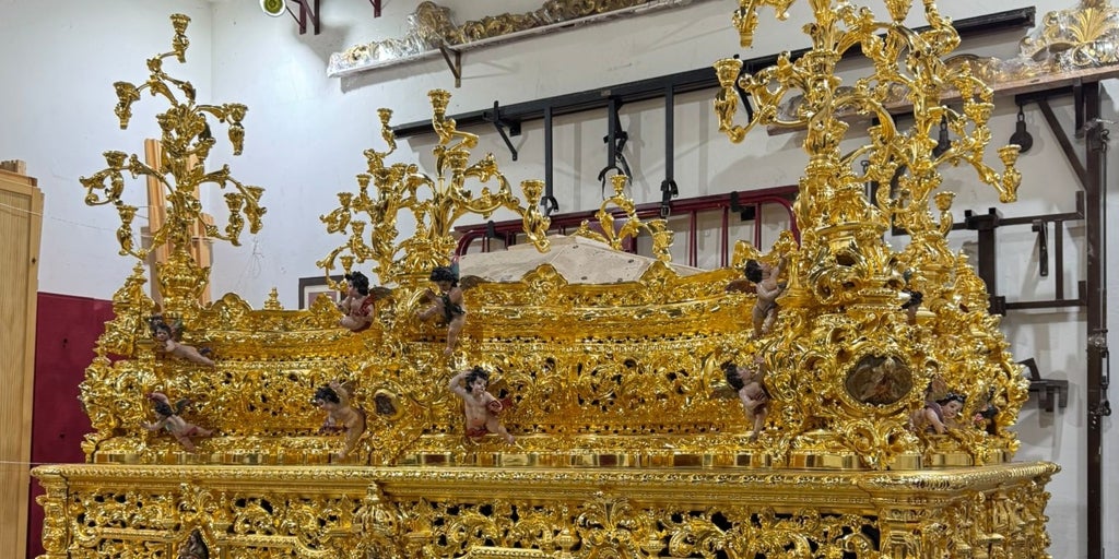 La restauración y dorado del paso del Cristo de la Sangre ya es una realidad en San Benito