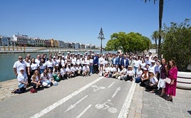 Parte del equipo de voluntarios de la Cumbre de la ONU