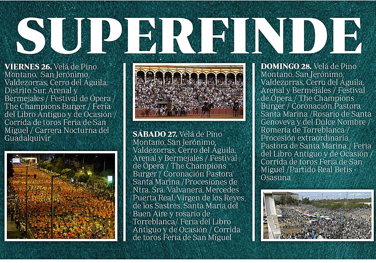 Sevilla afronta un &#039;superfinde&#039; con casi 70 actividades que ponen a prueba los servicios públicos