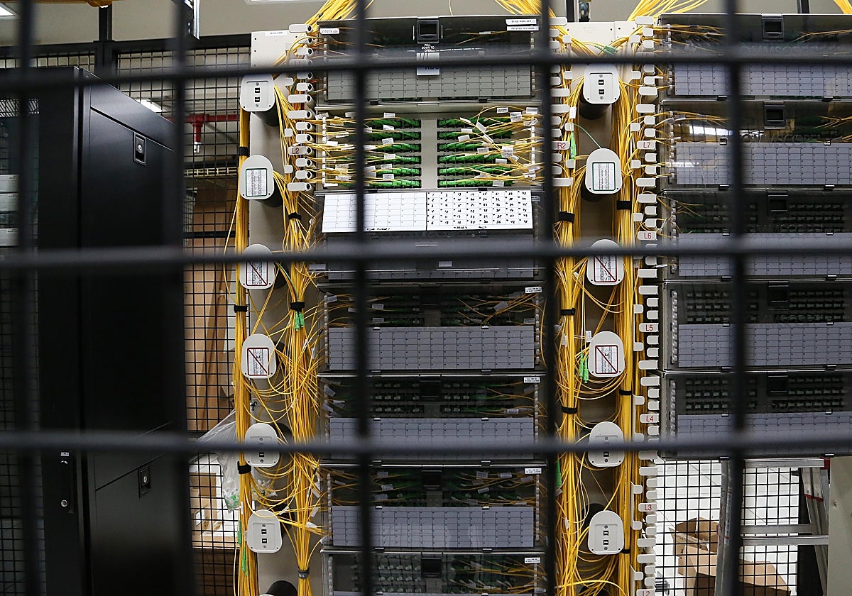 El interior del centro de datos de Templus en Sevilla