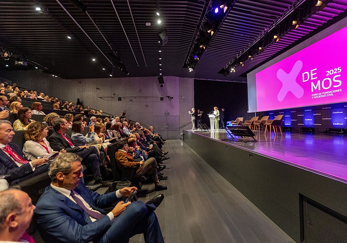 Sesión de apertura de la IX edición de Foro Demos celebrado en Sevilla