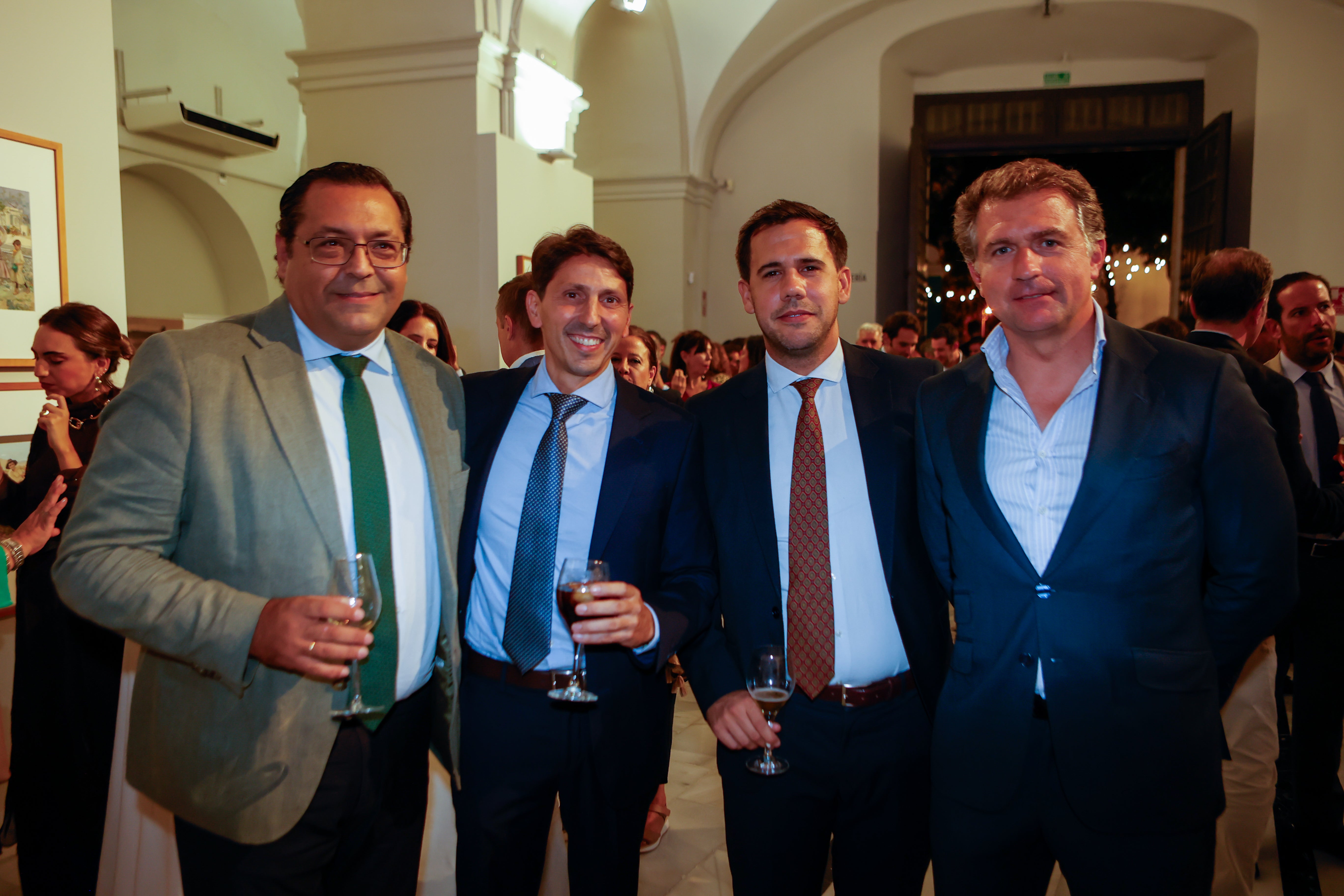 Antonio López, Alfredo Cubero, Manuel Narváez y Manuel Bernal