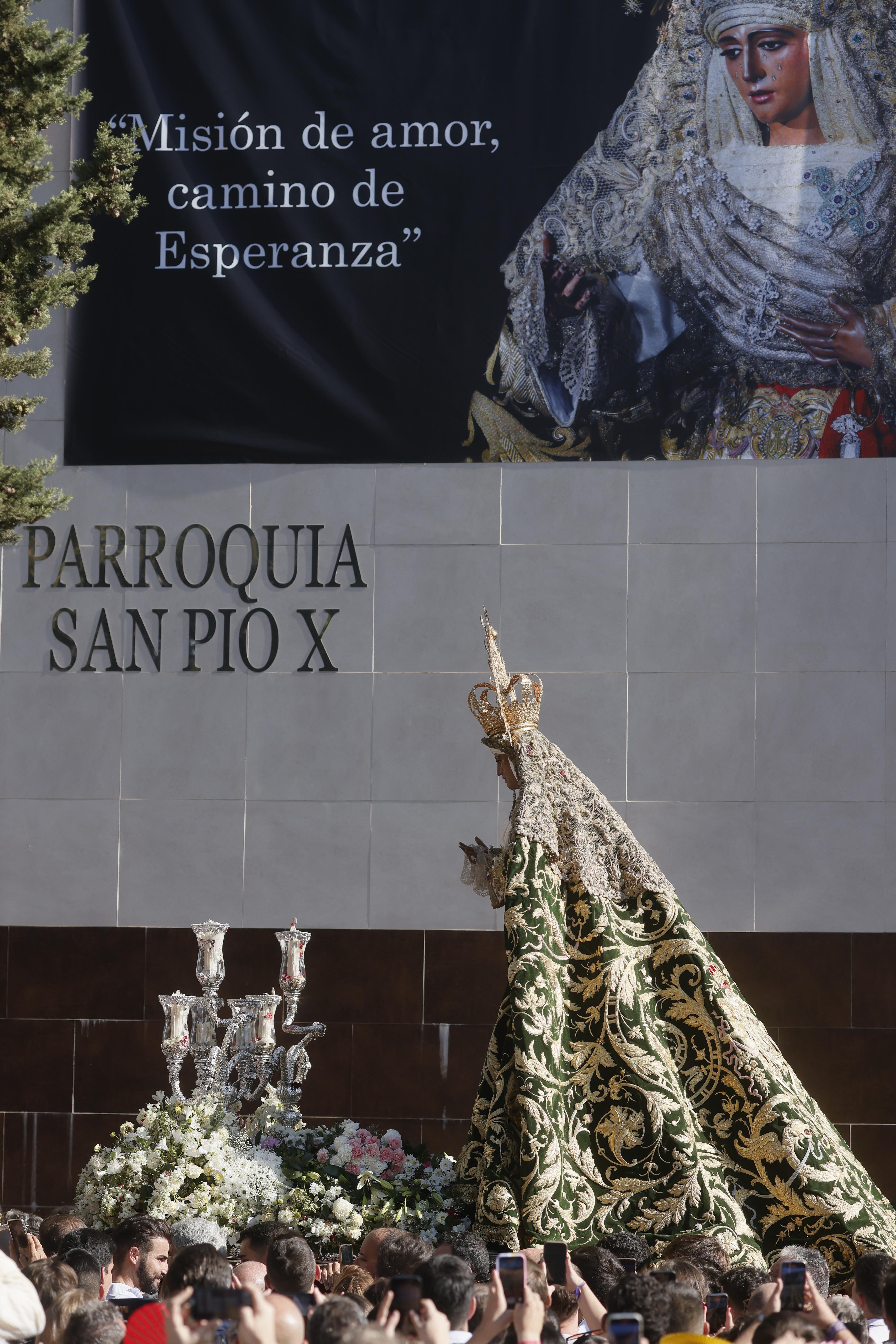 Llegada a la Parroquia San Pío X