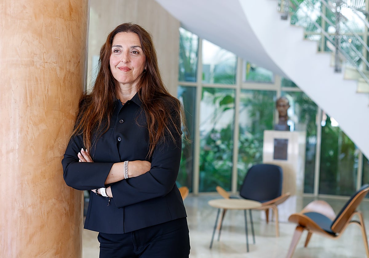 La directora de estrategia de investigación de IA en Google, Pilar Manchón, antes de la entrevista