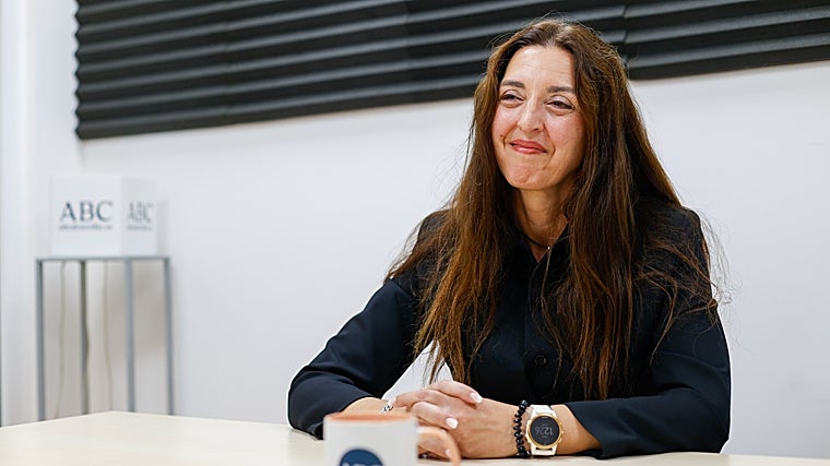 Pilar Manchón durante la entrevista