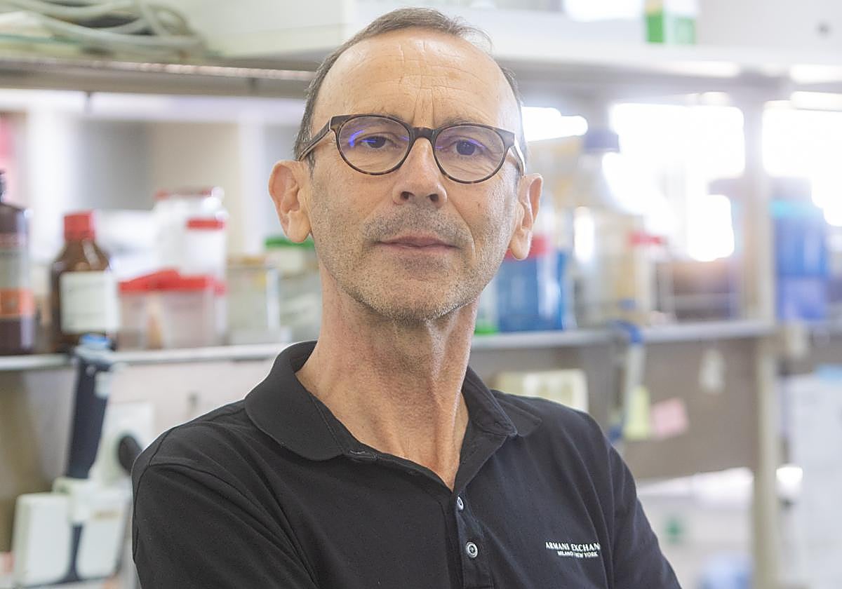 Antonio Ayala en su despacho de la Facultad de Farmacia de la Universidad de Sevilla