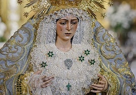 La Macarena regresa a la basílica tras ser sometida a un nuevo TAC en el Centro Nacional de Aceleradores